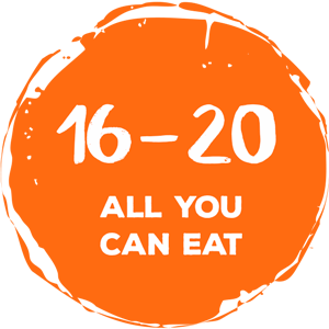 16-20 all you can eat